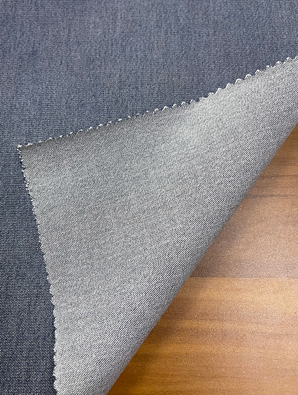 Jeans cosúil le fite AH-47256/0010X28 56%C+41%R+3%SP Dromchla réidh, línte soiléire, mothú láimhe mín